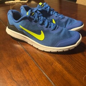 Nike‎ Flex Experience RN 4 Blue Yellow Running Athletic Shoes Men's. Sz 7